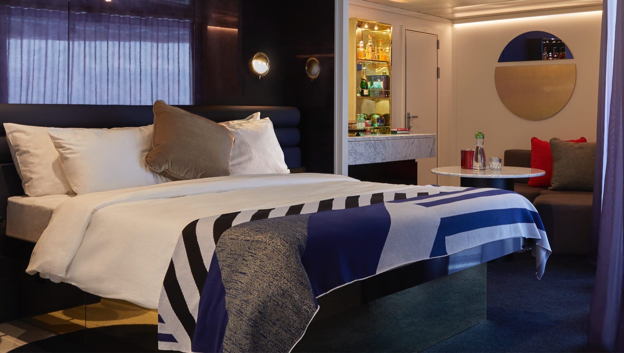 RockStar Quarter cabin on Virgin Voyages